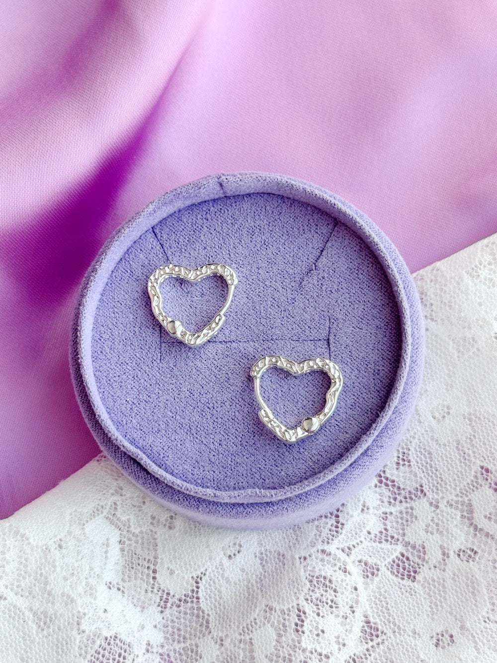 Ellie My hjerte creoler - sølvfarve