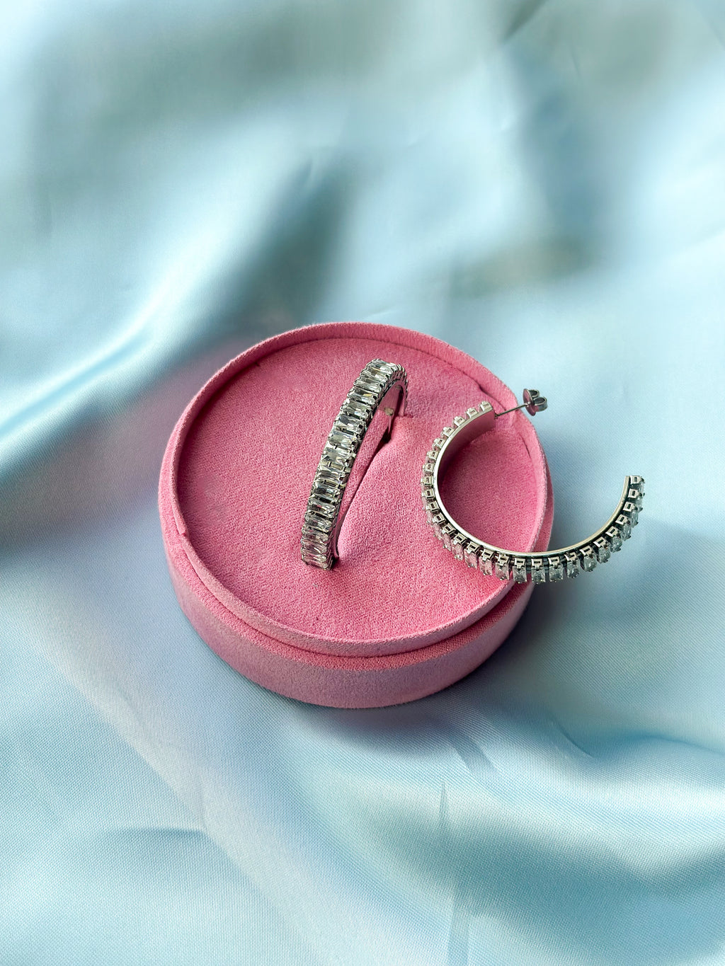 Cleo creoler sølvfarvet