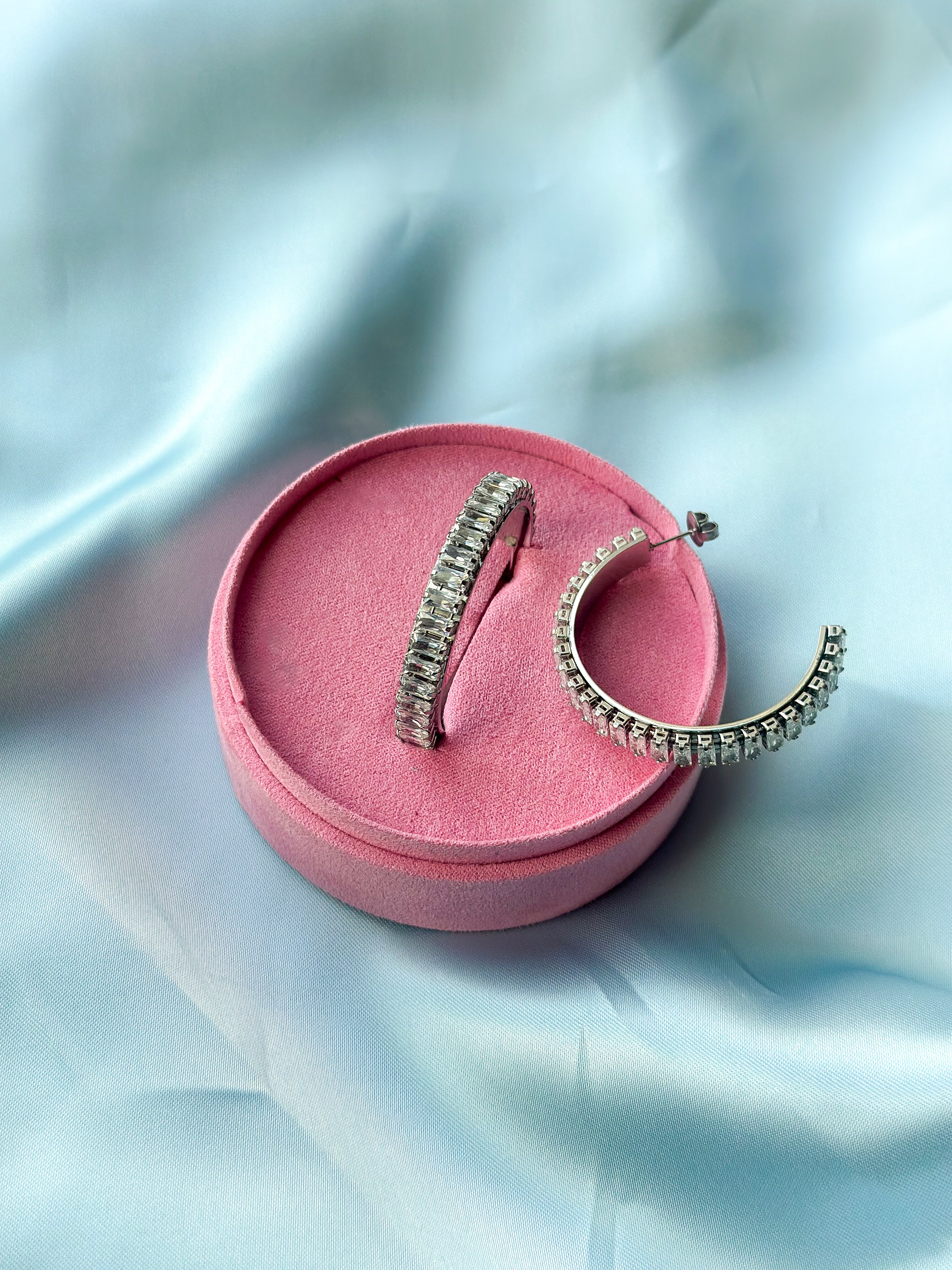 Cleo creoler sølvfarvet