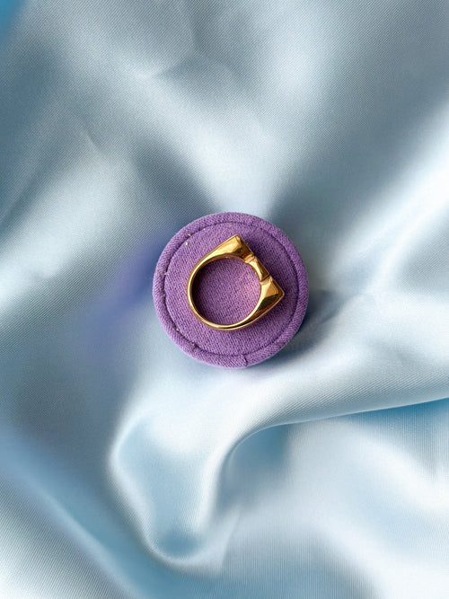 Bro ring guldfarvet