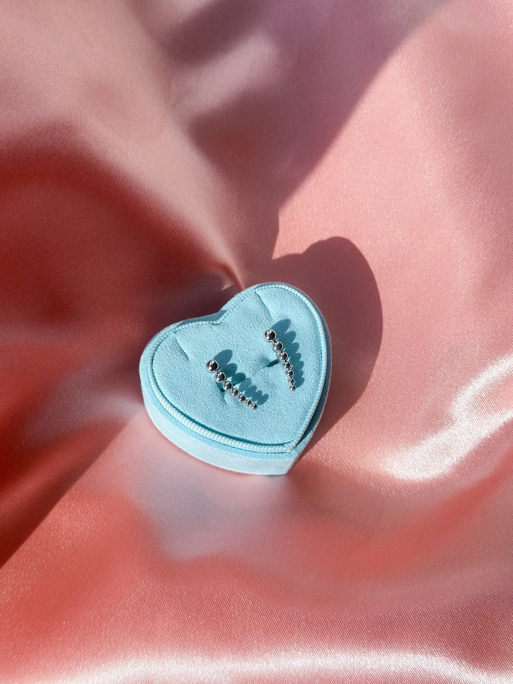 Bubble drop ørestikker sølvfarvet