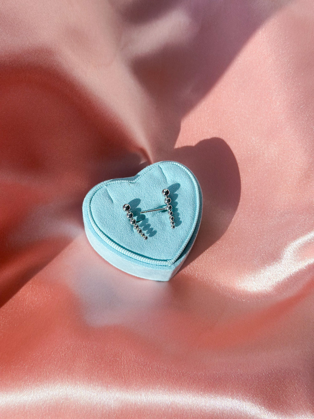 Bubble drop ørestikker sølvfarvet