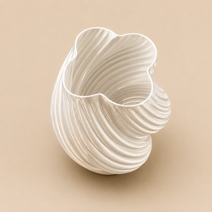 Isadora vase hvid silke
