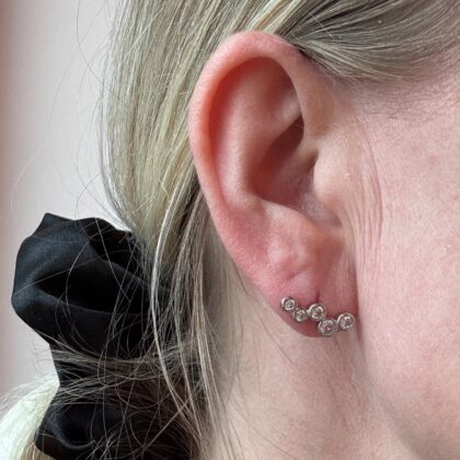 Amara ørestikker - sølvfarve