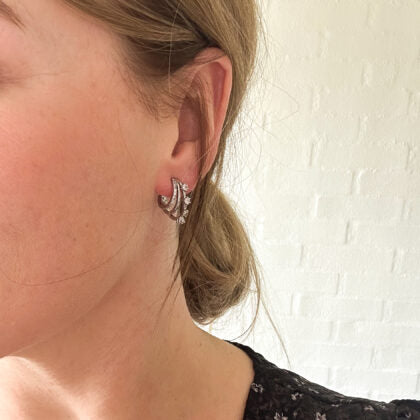 Asta creoler - sølvfarve