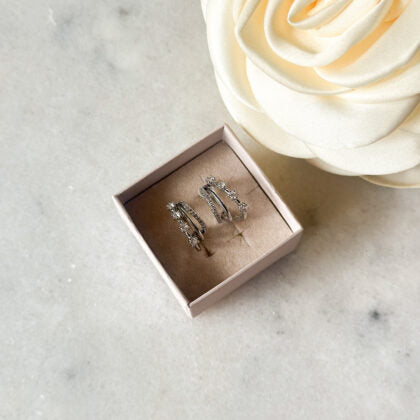 Asta creoler - sølvfarve