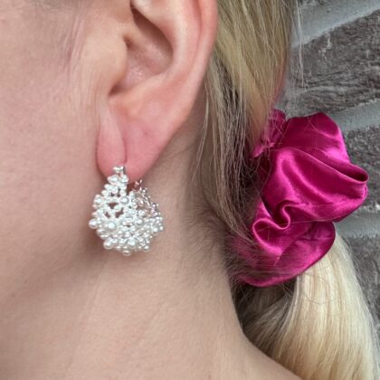 Haley øreringe - sølvfarve