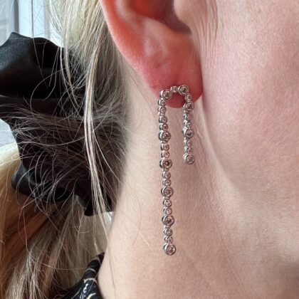 Lulu glam ørestikker - sølvfarve