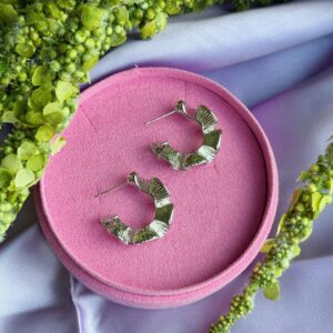 Martina creoler - sølvfarve