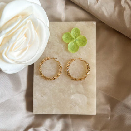 Rev creoler guldfarve - large